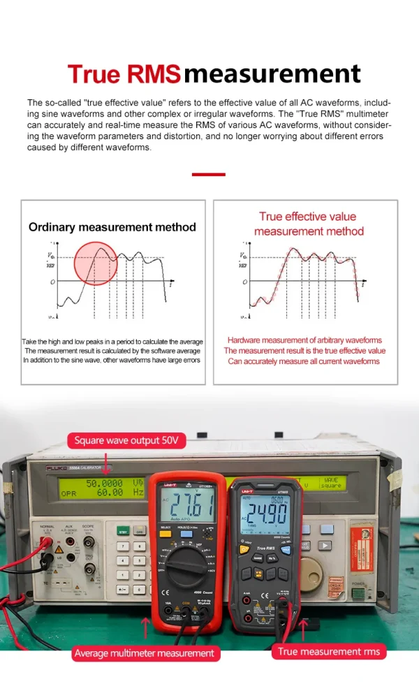 Multimètre numérique intelligent UNI-T UT60S UT60BT 1000V AC DC, voltmètre ampèremètre True RMS, compteur de fréquence, testeur de température de condensateur – Image 18