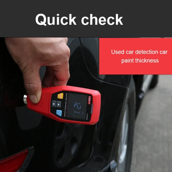 UNI-T testeur de peinture numérique UT343A revêtement de voiture jauge d'épaisseur Film laque mètre outils automobiles mesure FE/NFE – Image 5