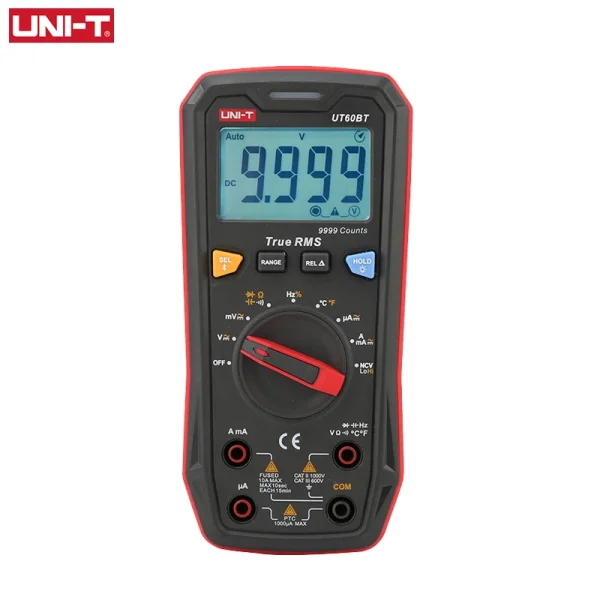 Multimètre numérique intelligent UNI-T UT60S UT60BT 1000V AC DC, voltmètre ampèremètre True RMS, compteur de fréquence, testeur de température de condensateur – Image 8