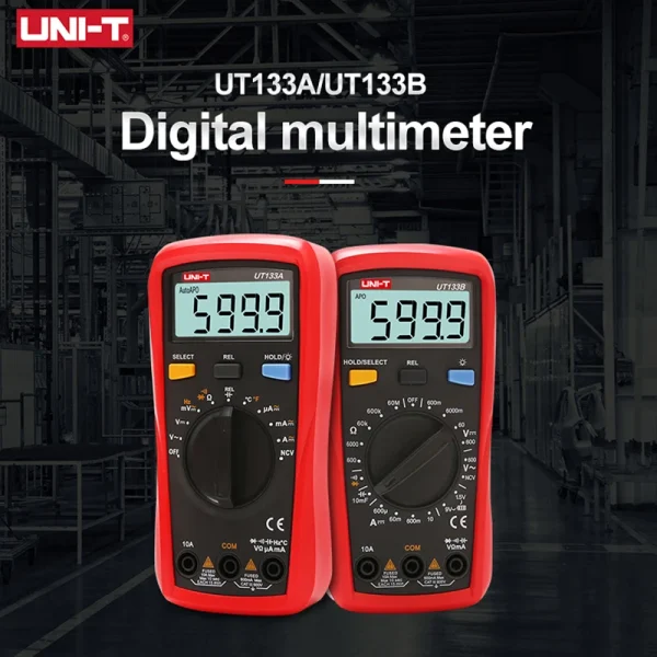 UNI-T Multimètre Numérique UT133A UT133B 600V AC DC Voltmètre 02/10/2018 puzzles itance mètre Multi Testeur – Image 2
