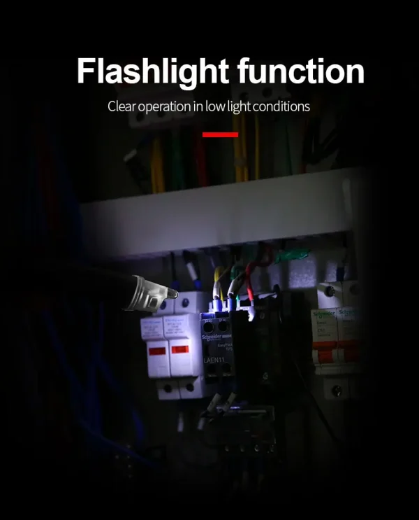 Testeur de tension ca UNI-T UT12D, détecteur, indicateur sans contact, bâton crayon 24V-1000V, puissance électrique, capteur de lumière LED – Image 24