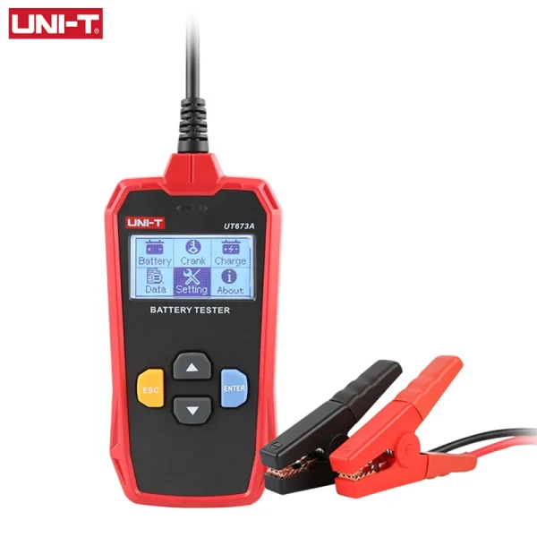 Testeur de batterie de voiture UNI-T, analyseur de chargeur 12V 24V DC UT673A UT675A, testeur de charge de capacité, Test du système de démarrage 40-2000CCA – Image 2