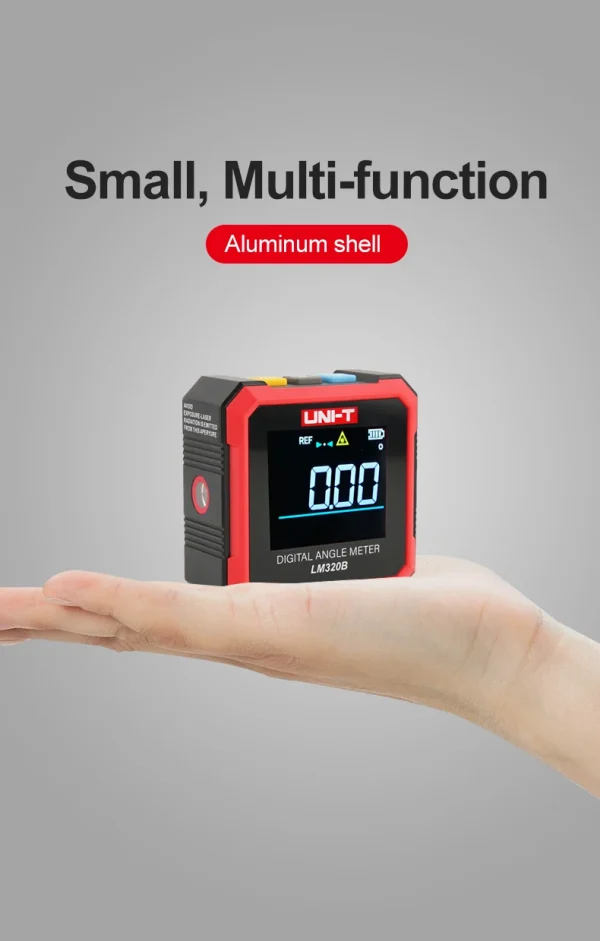 UNI-T LM320A LM320B Compteur d'angle Inclinomètre magnétique LM320F Rapporteur igital Angle Finder Biseau Boîte Outil de mesure d'angle – Image 27