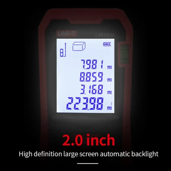 Télémètre Laser UNI-T LM50A LM70A LM100A LM120A télémètre Laser télémètre numérique ruban à mesurer – Image 3