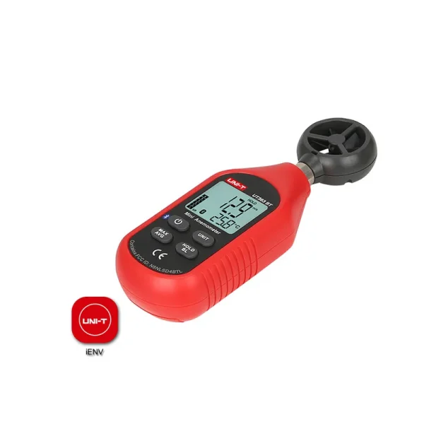 Mini anémomètre numérique portable, Bluetooth, UT363BT, UNI-T, testeur de vitesse du vent, mis à niveau de l'ut363 – Image 2