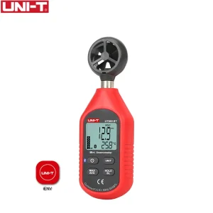 Mini anémomètre numérique portable, Bluetooth, UT363BT, UNI-T, testeur de vitesse du vent, mis à niveau de l'ut363