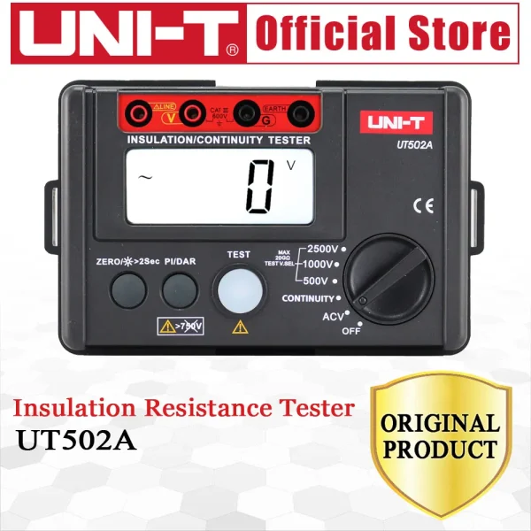 UNI-T UT50pipeline 2500V numérique isolation 02/10/2018 testeur de compteur ohmmètre 402 voltmètre testeur de continuité avec rétroéclairage LCD – Image 5