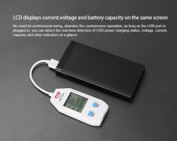 UNI-T USB Testeur UT658 Série Numérique Voltmètre Ampèremètre Courant Amperemcirculation Capacité Mètre Médecin Pour ature ilephone Tablette Puissance – Image 10