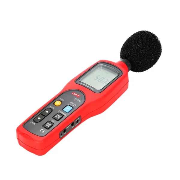 UNIT-Compteur à levier sonore UT352, bruit facile à transporter, 30 ~ 130dB, Max/min, rétroéclairage LCD, alarme élevée, enregistrement de données – Image 2