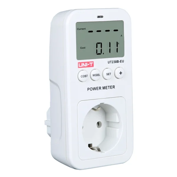 Moniteur de consommation d'énergie UNI-T UT230B-EU – Wattmètre LCD prise EU – Tension, courant, fréquence. – Image 3