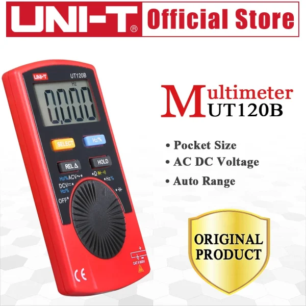Multimètre numérique de poche UNI-T UT120B, multimètre numérique, capacité de Diode de fréquence, portée automatique, facile à transporter – Image 6