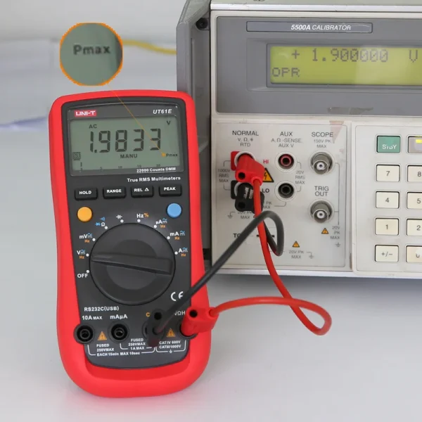 UNI-T multimètre numérique UTÉgalement E mètre True RMS 1000V AC DC multimètre testeur de tension mode relatif 22000 comptes haute capacité de Charleroi – Image 2