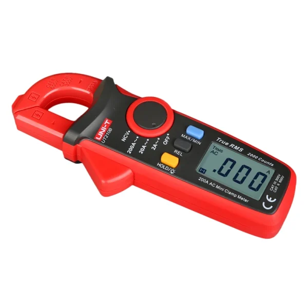 UNI-T UT210B True RMS 200A AC Mini Pince Mètres Ampèremètre NCV Test Multimètre Professionnel Digitais LCD Rétro-Éclairage MAX MIN – Image 2