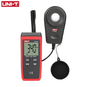 Luxmètre de lumière numérique UNI-T LUX UT383S, Luminance Lux Fc Test Max Min illuminomètres photomètre 200,000