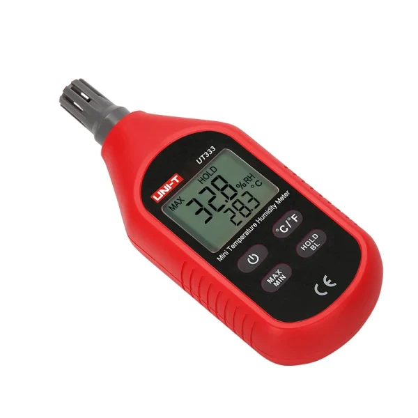 UNI-T UT333 Mini Température Humidité Mètre NikExtérieur Hygromètre Surcharge Indication Unité Conversion LCD Rétro-Éclairage hygromet – Image 3