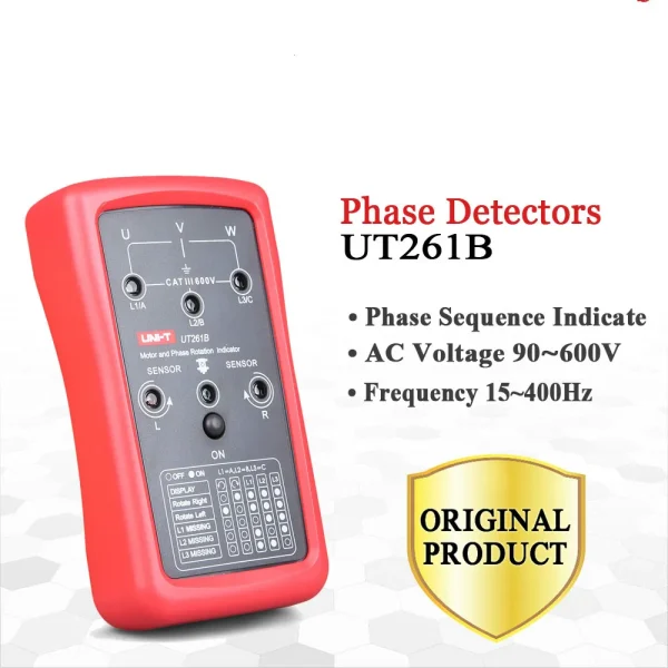 Compteur de séquence de Phase UNI-T UT261A UT261B, indicateur de Rotation du moteur manquant, détecteur de séquence de Phase – Image 2