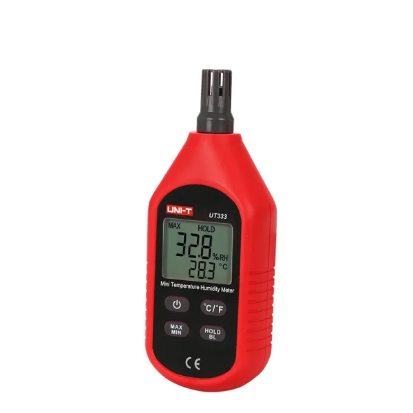 UNI-T UT333 Mini Température Humidité Mètre NikExtérieur Hygromètre Surcharge Indication Unité Conversion LCD Rétro-Éclairage hygromet – Image 5