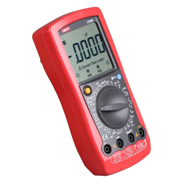 Multimètres numériques généraux UNI-T UT58E, affichage LCD, icône complète, température, condensateur de fréquence, testeur ca/cc – Image 2