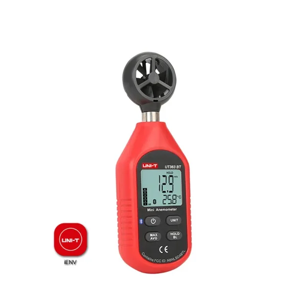 Mini anémomètre numérique portable, Bluetooth, UT363BT, UNI-T, testeur de vitesse du vent, mis à niveau de l'ut363 – Image 4