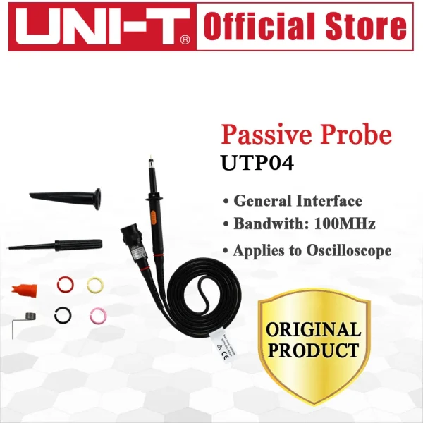 La sonde passive UT-P04 UNI-T 100MHz UTP04 s'applique à la pièce d'oscilloscope de série d'UTD2000 – Image 6