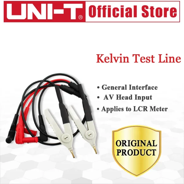 Le câble métallique de mètre de LCR s'applique aux accessoires UT612/UT611 durables La UNI-T UTL61 partie des sondes de fils d'essai de Kelvin agrafe – Image 2