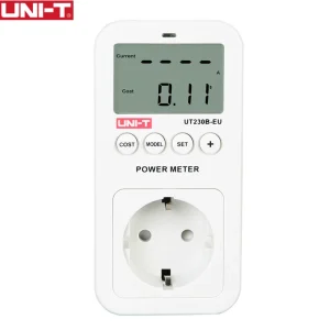 Moniteur de consommation d'énergie UNI-T UT230B-EU – Wattmètre LCD prise EU – Tension, courant, fréquence.
