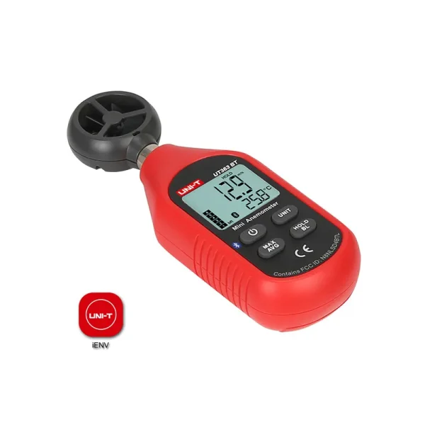 Mini anémomètre numérique portable, Bluetooth, UT363BT, UNI-T, testeur de vitesse du vent, mis à niveau de l'ut363 – Image 3