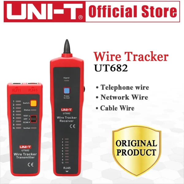 Testeur de fil réseau UT682 RJ11 RJ45, détecteur de ligne Lan, outil de test de câble portable pour la maintenance du réseau – Image 6