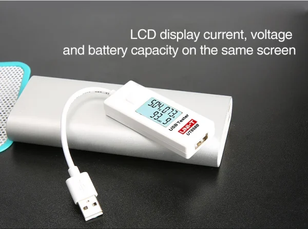 UNI T – testeur USB UT658B, pour téléphone, ordinateur, tension de charge, moniteur d'énergie, écran LCD rétro-éclairé – Image 9