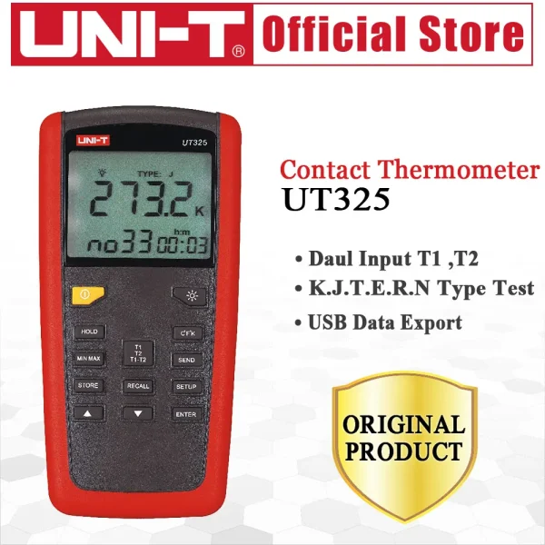 UNI-T Type de contact UT325 Plage de thermomètres de 200 ~ 1375 – Image 6
