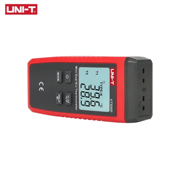 Thermomètre numérique à double canal UNI-T UT320D – Thermocouple K/J – Mini format portatif – Image 5