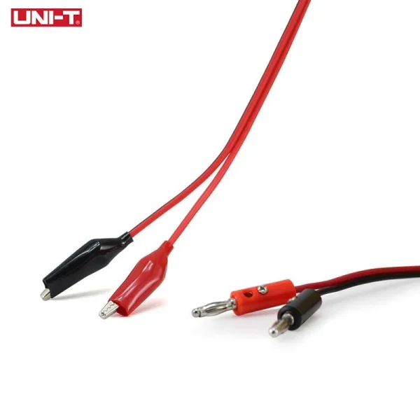 Connecteur de fils de test Alligator Cilp à AV Gels Plug, testeur de touristes, pince à pince crocodile, multimètre électronique, alimentation CC, sonde, 1m – Image 2