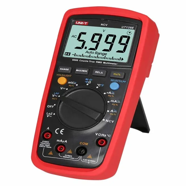 Sonde multimètre numérique True RMS UT139E, filtre passe LPF, LoZ LoZ (entrée à faible impédance), fonction/test de température EB – Image 3