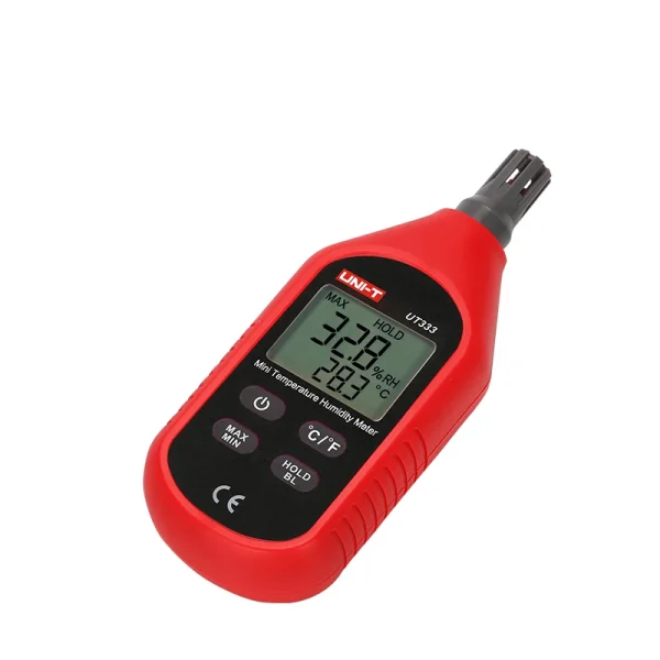 UNI-T UT333 Mini Température Humidité Mètre NikExtérieur Hygromètre Surcharge Indication Unité Conversion LCD Rétro-Éclairage hygromet – Image 4
