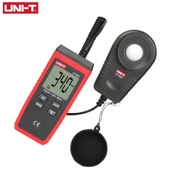 Luxmètre de lumière numérique UNI-T LUX UT383S, Luminance Lux Fc Test Max Min illuminomètres photomètre 200,000 – Image 5