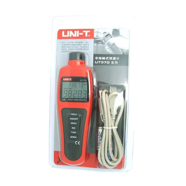 UNI-T Tachymètres sans contact UTino 2 Target RPM Gamme 10 ~ 99999 MAX/MIN/AVG Distance de test 5 ~ 20cm Wild USB – Image 2