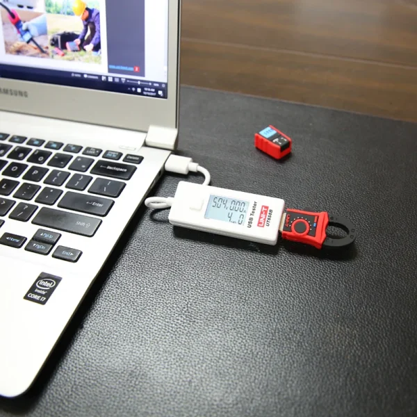 UNI T – testeur USB UT658B, pour téléphone, ordinateur, tension de charge, moniteur d'énergie, écran LCD rétro-éclairé – Image 4