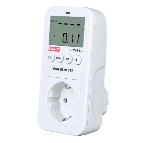 Moniteur de consommation d'énergie UNI-T UT230B-EU – Wattmètre LCD prise EU – Tension, courant, fréquence. – Image 2