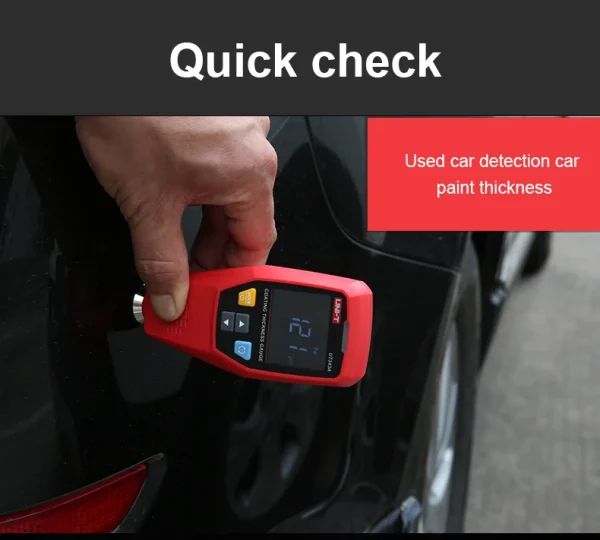 UNI-T testeur de peinture numérique UT343A revêtement de voiture jauge d'épaisseur Film laque mètre outils automobiles mesure FE/NFE – Image 12