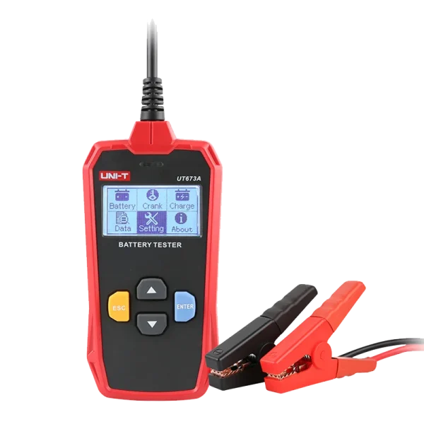 Testeur de batterie de voiture UNI-T, analyseur de chargeur 12V 24V DC UT673A UT675A, testeur de charge de capacité, Test du système de démarrage 40-2000CCA – Image 8