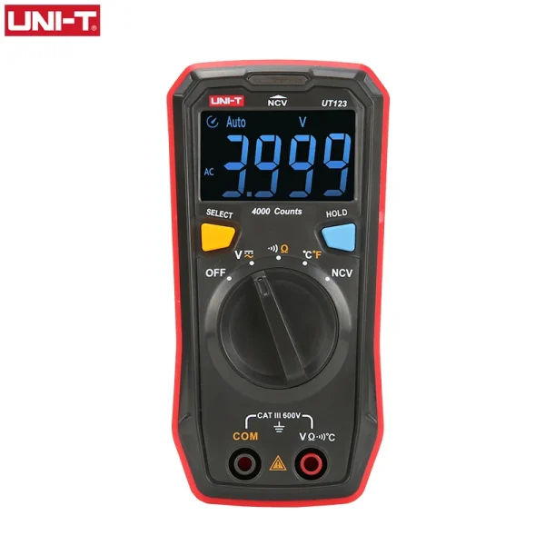 UNI-T Utree UT123D Mini multimètre numérique testeur de température données AC DC voltmètre tension de poche ampèremètre Ohm mètre plage automatique – Image 7