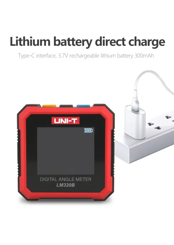 UNI-T LM320A LM320B Compteur d'angle Inclinomètre magnétique LM320F Rapporteur igital Angle Finder Biseau Boîte Outil de mesure d'angle – Image 31