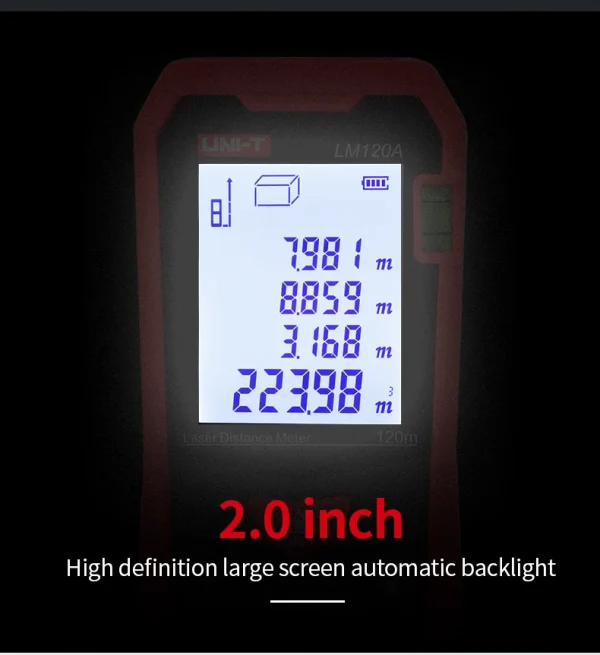 Télémètre Laser UNI-T LM50A LM70A LM100A LM120A télémètre Laser télémètre numérique ruban à mesurer – Image 15