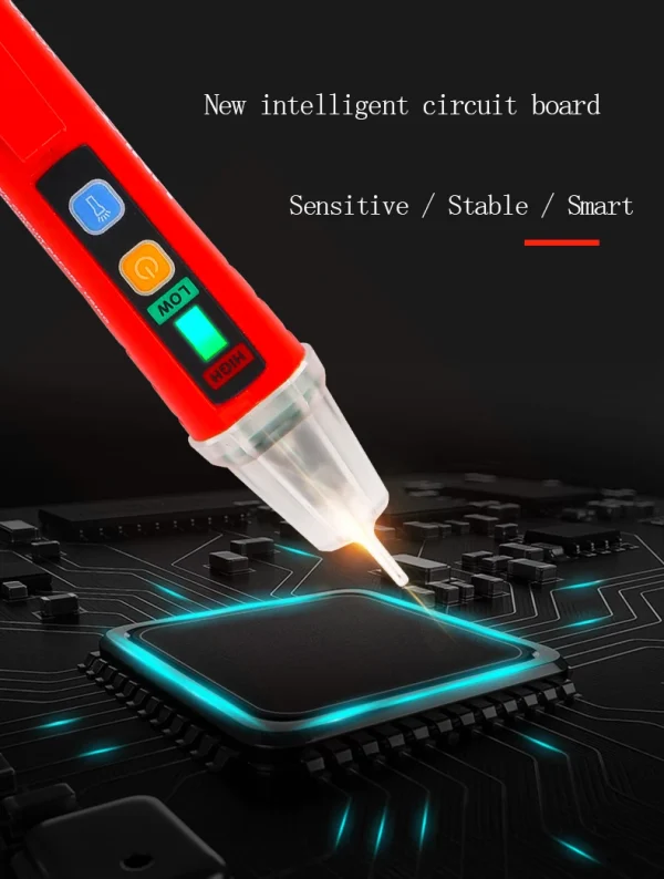 Détecteur de tension ca sans contact UNI-T UT12D UT12M UT12E 24V-1000V, stylo indicateur, crayon électrique, prise, voltmètre, testeur – Image 21