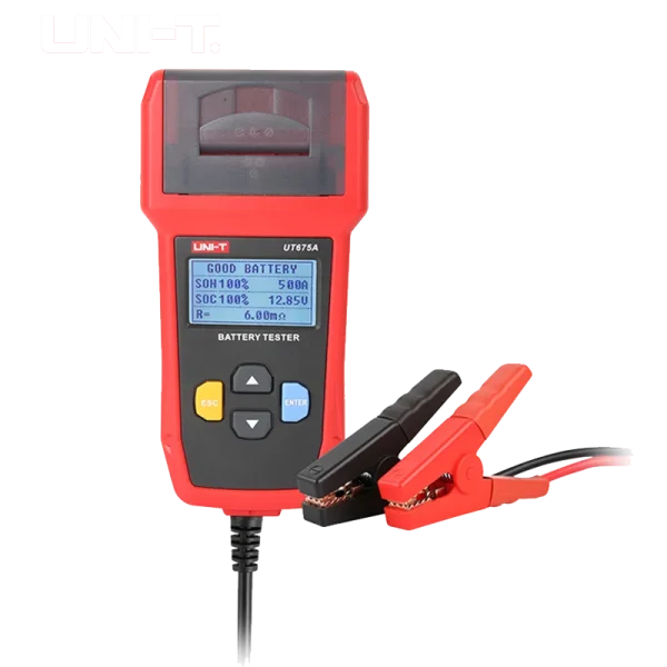 Testeur de batterie de voiture UNI-T, analyseur de chargeur 12V 24V DC UT673A UT675A, testeur de charge de capacité, Test du système de démarrage 40-2000CCA – Image 7