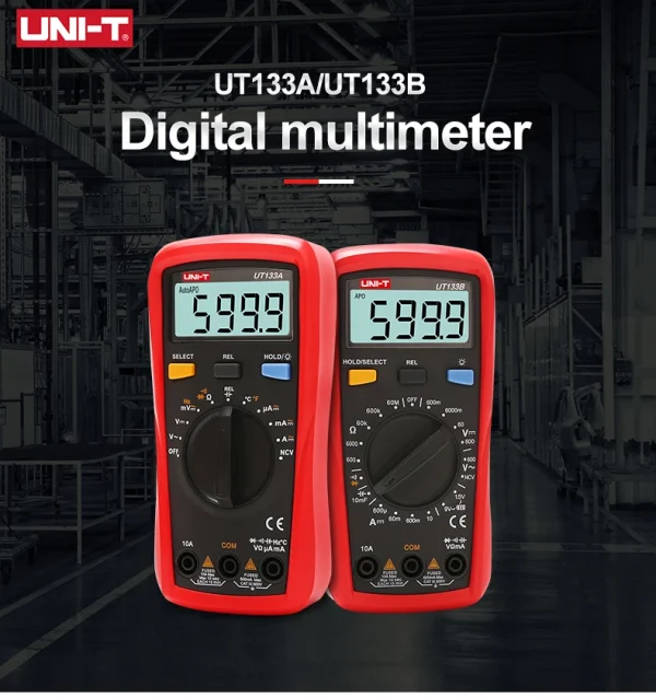 UNI-T Multimètre Numérique UT133A UT133B 600V AC DC Voltmètre 02/10/2018 puzzles itance mètre Multi Testeur – Image 9