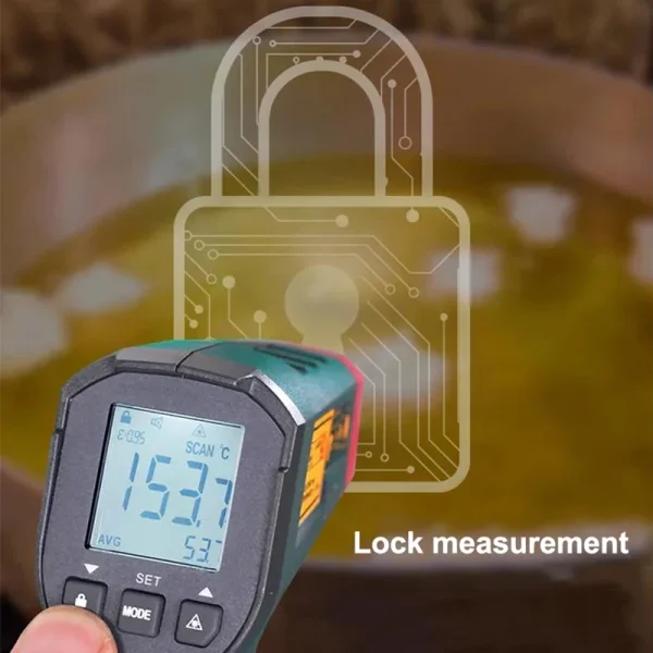 UNI-T thermomètre infrarouge numérique UT306S UT306C thermomètre sans contact pistolet de mesure de température Laser-50-500 Termometro – Image 4