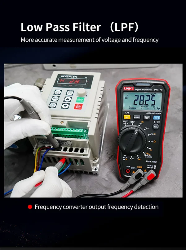 UNI T-Multimètres numériques professionnels UT117C AC DC Voltmètre Ampèremètre True RMS – Image 12