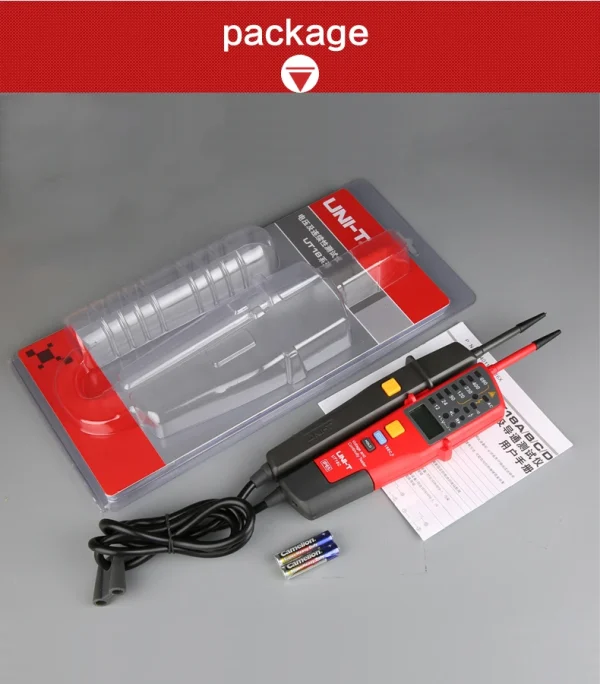 Testeurs de tension UNI-T UT18C UT18D UT15C, détecteur de tension de continuité de séquence de Phase, affichage LCD, plage automatique, étanche IP65 – Image 19