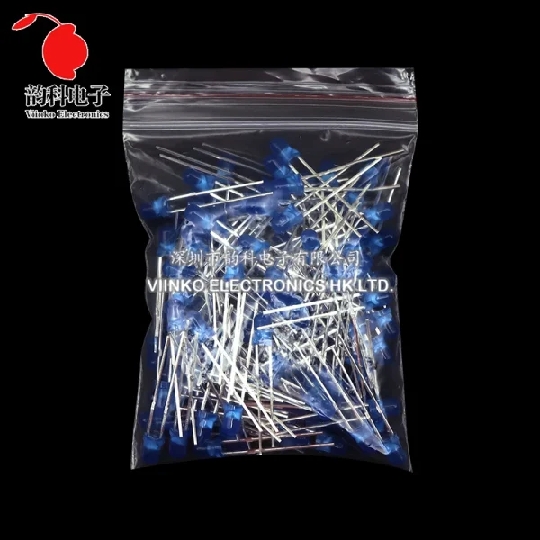 Kit électronique de Diodes électroluminescentes 3MM 5MM, boîte F3 F5, Kit assorti de diodes LED blanc vert rouge bleu jaune Orange – Image 30